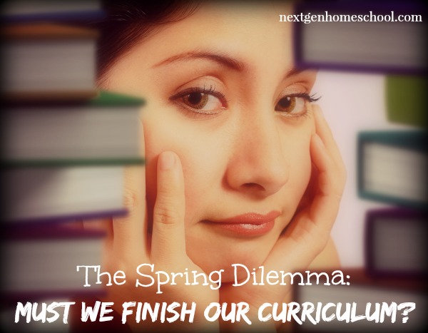 Must We Finish Curriculum?