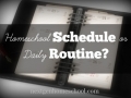 How to Develop a Daily Homeschool Routine