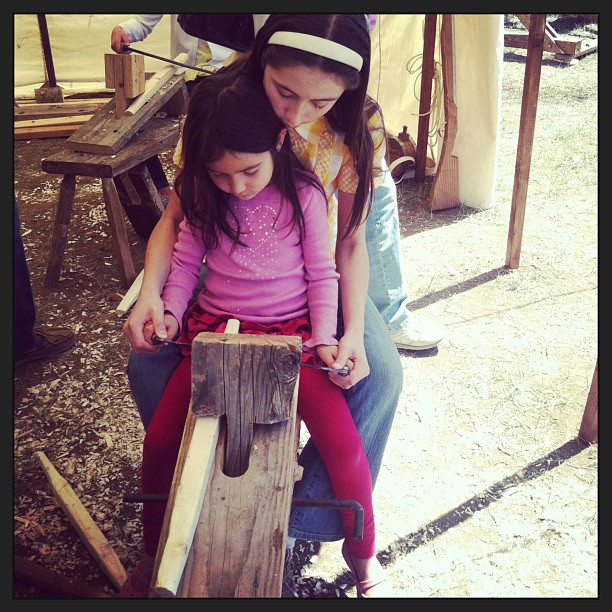 Living History Sisters Woodworking