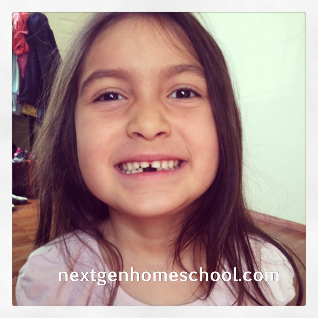 Homeschool Spring Break Lost Tooth