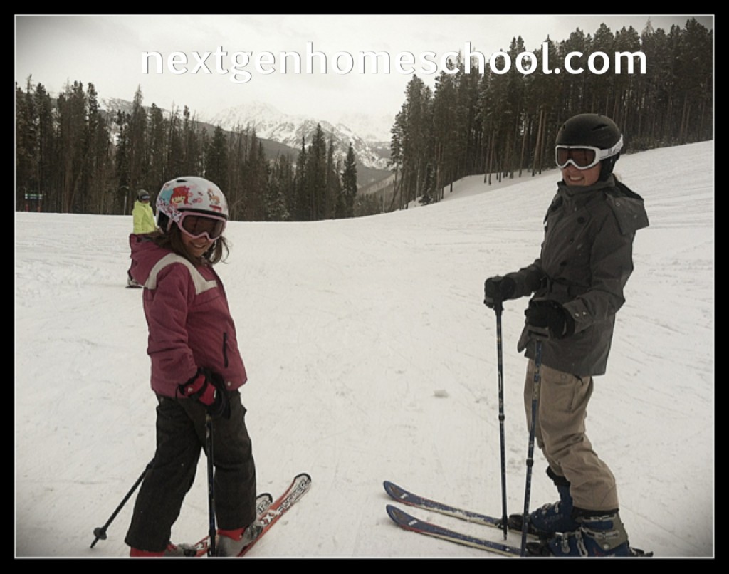 Homeschool Spring Break Skiing