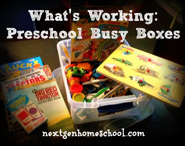 What’s Working: Preschool Busy Boxes